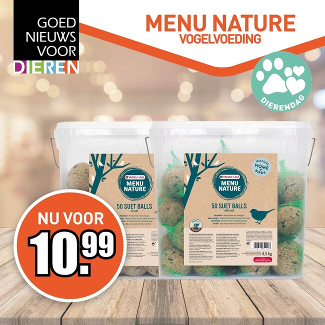 Menu Nature Vetbollen