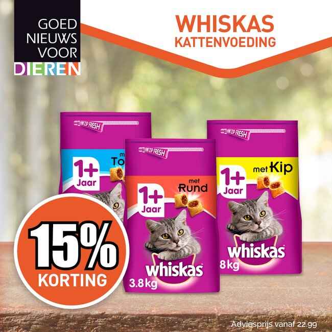 Whiskas Kattenvoeding 3.8Kg